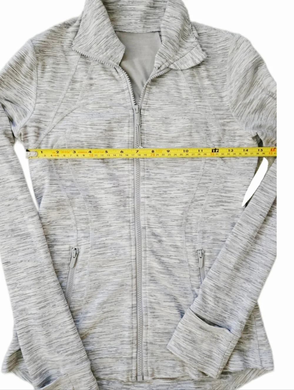 Lululemon Define Jacket Gray Space Dye Size 6 - Picture 3 of 6